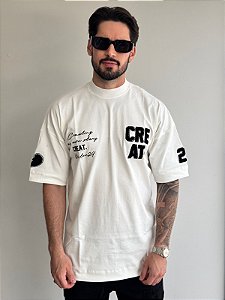 Camiseta Creat Y Love Off White