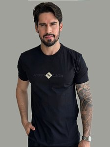 Camiseta Acostamento Casual Wolf 93 Preta