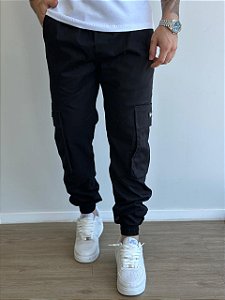 Calça Jogger Calmô Cargo Preta