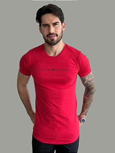 Camiseta Longline Riviera Vermelho