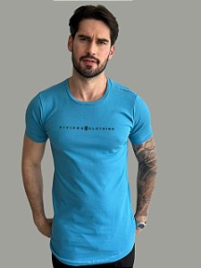 Camiseta Longline Riviera Azul