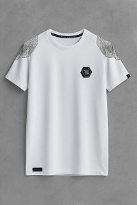 Camiseta Long FB EXCLUSIVE Skulls Strass Branca