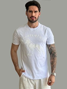 Camiseta Acostamento Casual Branca