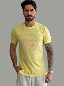 Camiseta Acostamento Casual Amarela