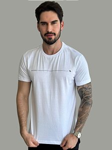 Camiseta Acostamento Casual Wolf 093 Branca
