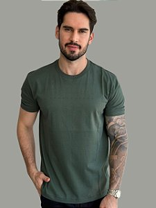 Camiseta Acostamento Casual Relief Verde Nativo