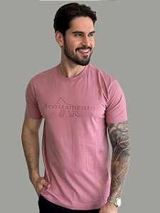 Camiseta Acostamento Casual WLF Rosa Antigo