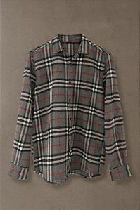 Camisa Xadrez Cinza