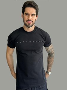 Camiseta Slim The Hopers Letter Preta