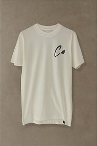 Camiseta Long Calmô Hand Branca