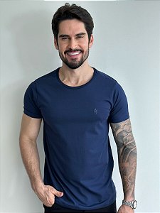 Camiseta Riviera Algodão Egípicio Azul Marinho