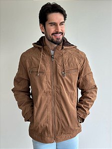 JAQUETA SARJA S/ ELÁSTICO MARROM