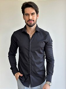 Camisa Fb Exclusive Manga Longa Preta