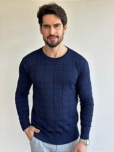 Suéter Fb Exclusive Tricot Azul Marinho