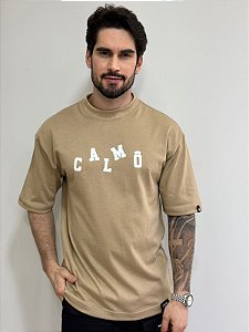 Camiseta Oversized Calmô Confused Marrom