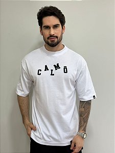 Camiseta Oversized Calmô Confused Branco