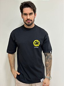 Camiseta Oversized Calmô Smile Preto