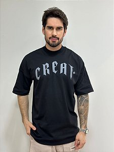 Camiseta Oversized Creat Gotic Black