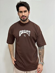 Camiseta Oversized Creat Elegance Brown