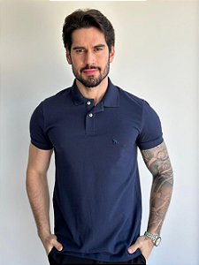 Camisa Polo Acostamento Azul Marinho