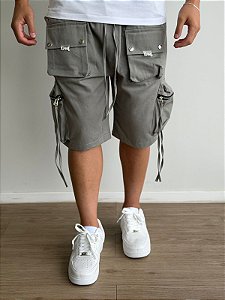 Bermuda Creat Detals Cinza