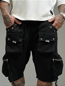 Bermuda Creat Detals Preto
