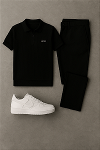 Kit Polo & Calça Black