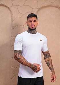 Camiseta Fb Exclusive Slim Aplique Branco