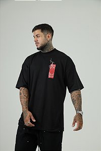 Camiseta Creat Oversized Bandana Preto