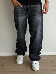 Calça Presence Reta Baggy Black