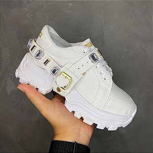 tenis com pedraria gucci branco