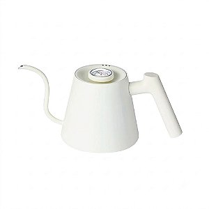 Chaleira de Café Bico Fino Branca com termômetro Mimo Style