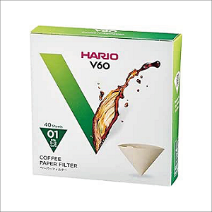 Filtros Hario V-60-01 Papel Natural - 40un