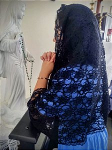 Véu para Missa - Preto