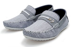 mocassim cinza infantil
