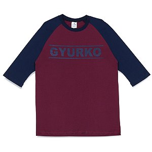 Camiseta 3/4 Uniforme Bordô e Azul Marinho Atleta GYURKO