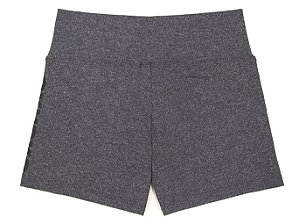 Shortinhos Curto Atleta Feminino Competição Uniforme Cinza GYURKO