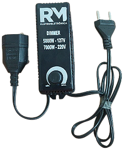 DIMMER ROTATIVO C/OFF BIVOLT 7000W COM RABICHO 1,10 metros