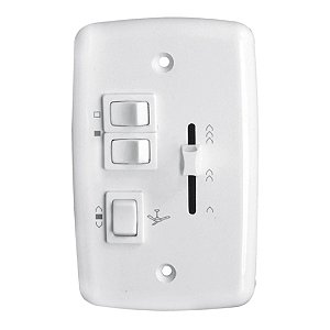 Chave Deslizante Rima Bivolt para Ventilador de Teto 2 Lâmpadas