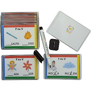 Jogo Pedagógico Complete a palavra - É com F ou V?
