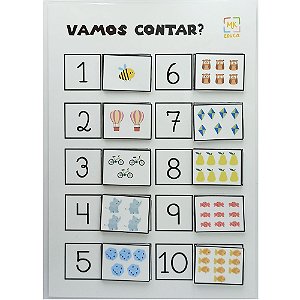 Contando até 10 - Com velcro