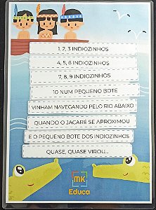 Jogo Pedagógico Música Fatiada - O sapo não lava o pé - Mk Educa