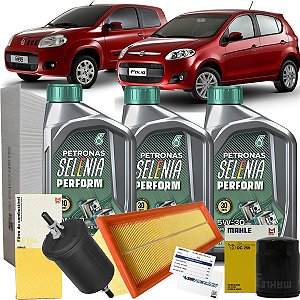 Kit Revisao Troca De Oleo Selenia 5W30 Fiat Palio Uno 1.0 8v Fire Evo Attractive Way Vivace 2012 2013 2014 2015