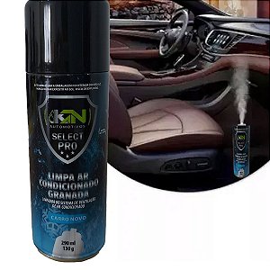 Higienizador Ar Condicionado Spray Granada Automotivo Limpa Cabine Fragrância Carro Novo KN 290ml