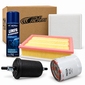 Kit Filtros De Oleo Combustível Ar Cabine Higienizador Jeep Compass 2.0 Flex 2017 2018 2019 2020 2021
