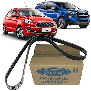 Correia Do Alternador De Acessórios Poly V Ford Ecosport E Ka 1.5 12V Dragon 6PK1202 2018 2019 2020 2021