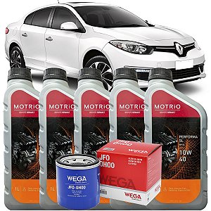 Kit Troca De Oleo E Filtro Revisao Renault Fluence 2.0 2011 2012 2013 2014 2015 2016 2017 2018