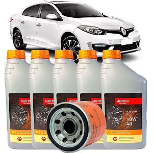 Kit Troca De Oleo E Filtro Revisao Renault Fluence 2.0 Automatico 2011 2012 2013 2014 2015 2016 2017 2018