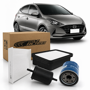 Kit Filtros De Ar Oleo Combustivel Cabine Hyundai Hb20 1.0 TGDI Turbo 2019 2020 2021 2022 2023