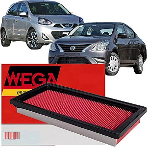 Filtro De Ar Do Motor Nissan March Versa 1.6 16v 2011 2012 2013 2014 2015 2016 2017 2018 2019 2020 2021